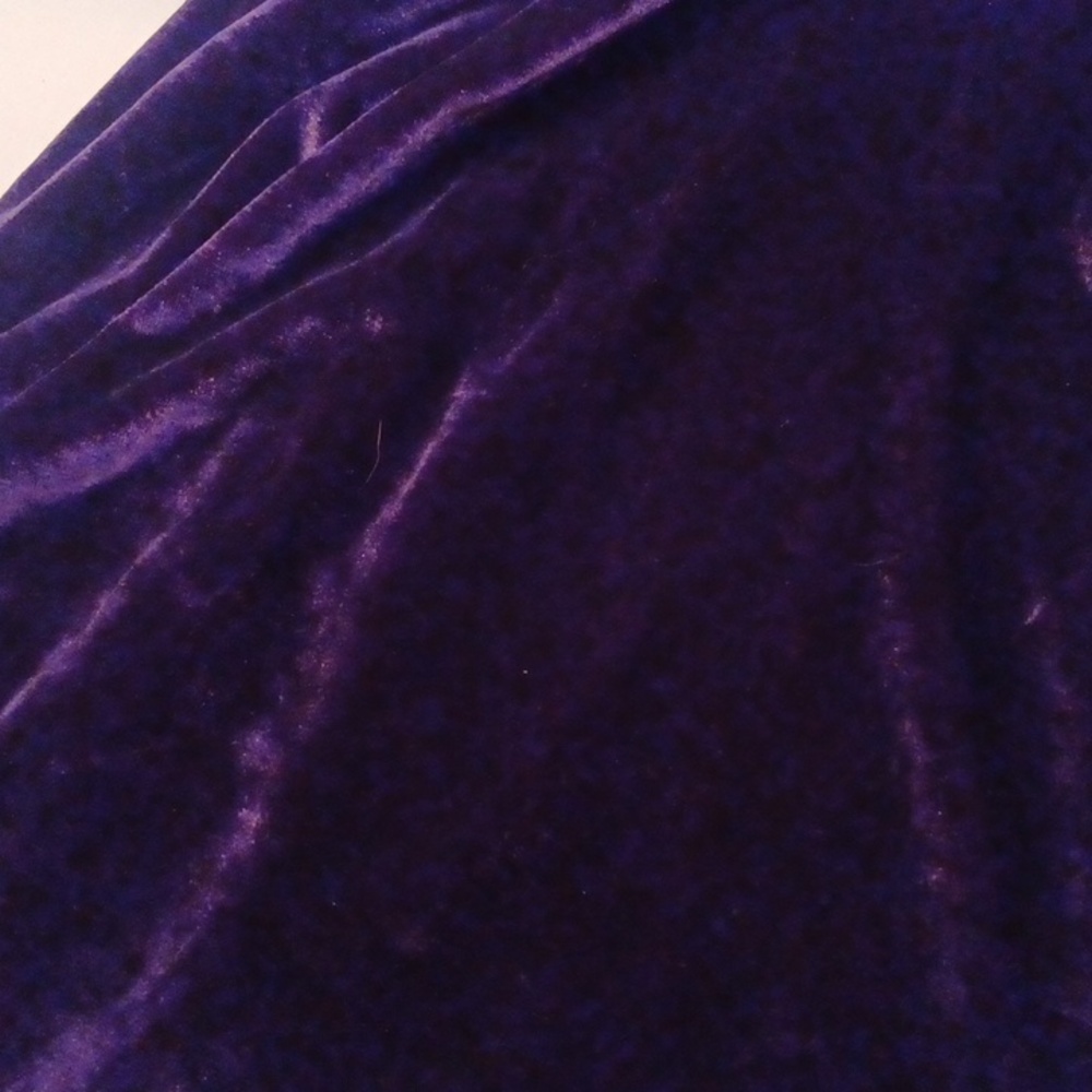Charlotte Russe deep purple velour dress NWOT - Picture 3 of 7